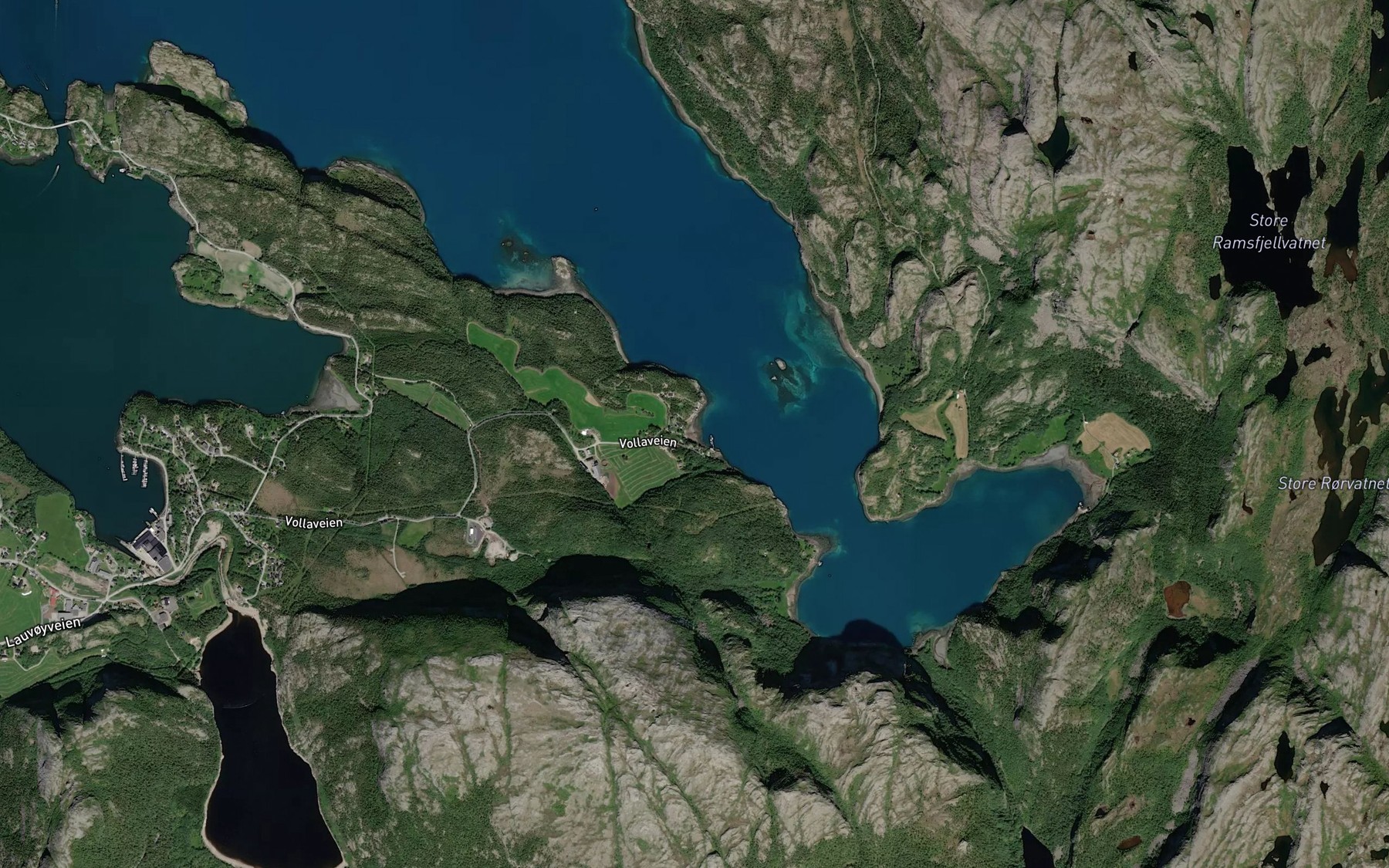 Satellite map of the Vollavika