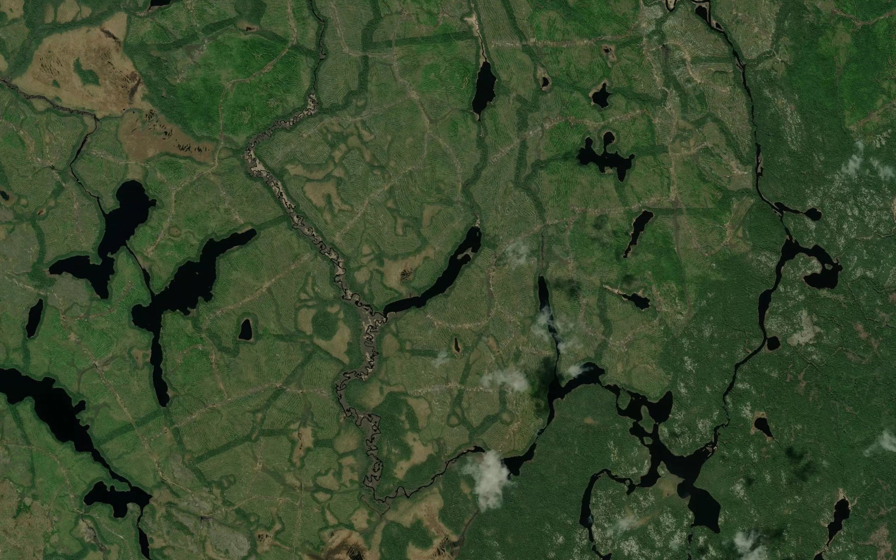 Satellite map of the Lac Savane