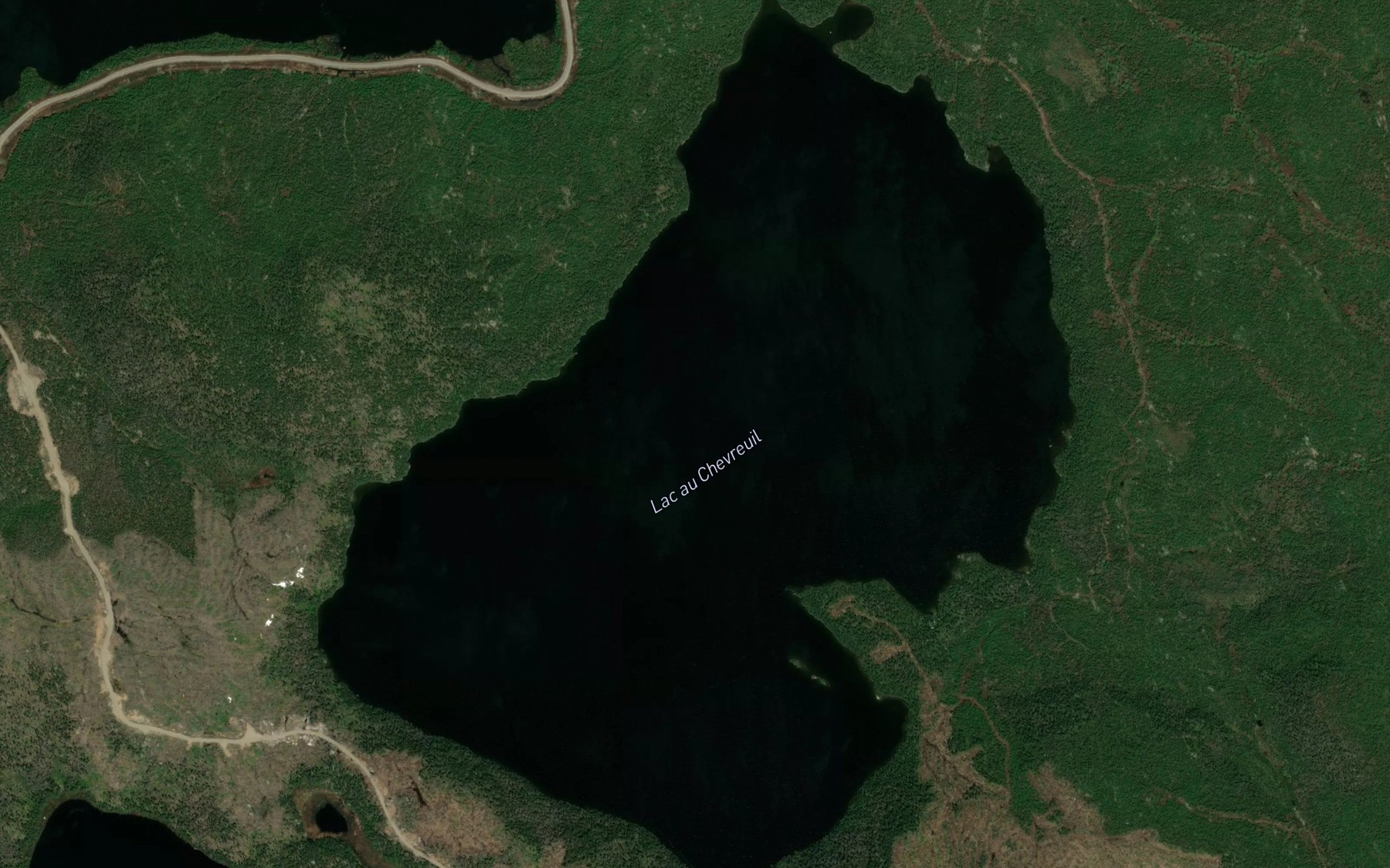 Satellite map of the Lac au Chevreuil