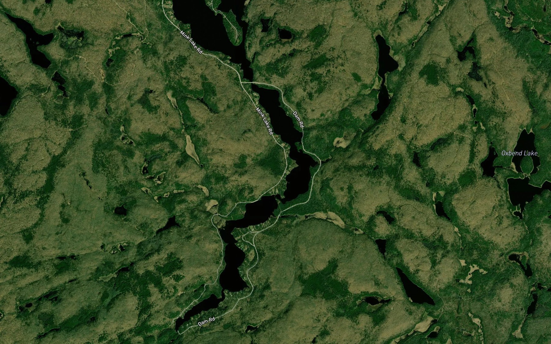 Satellite map of the Red Pine Narrows