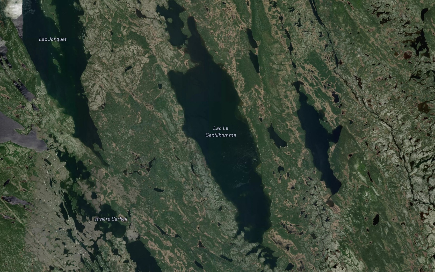 Satellite map of the Lac Le Gentilhomme