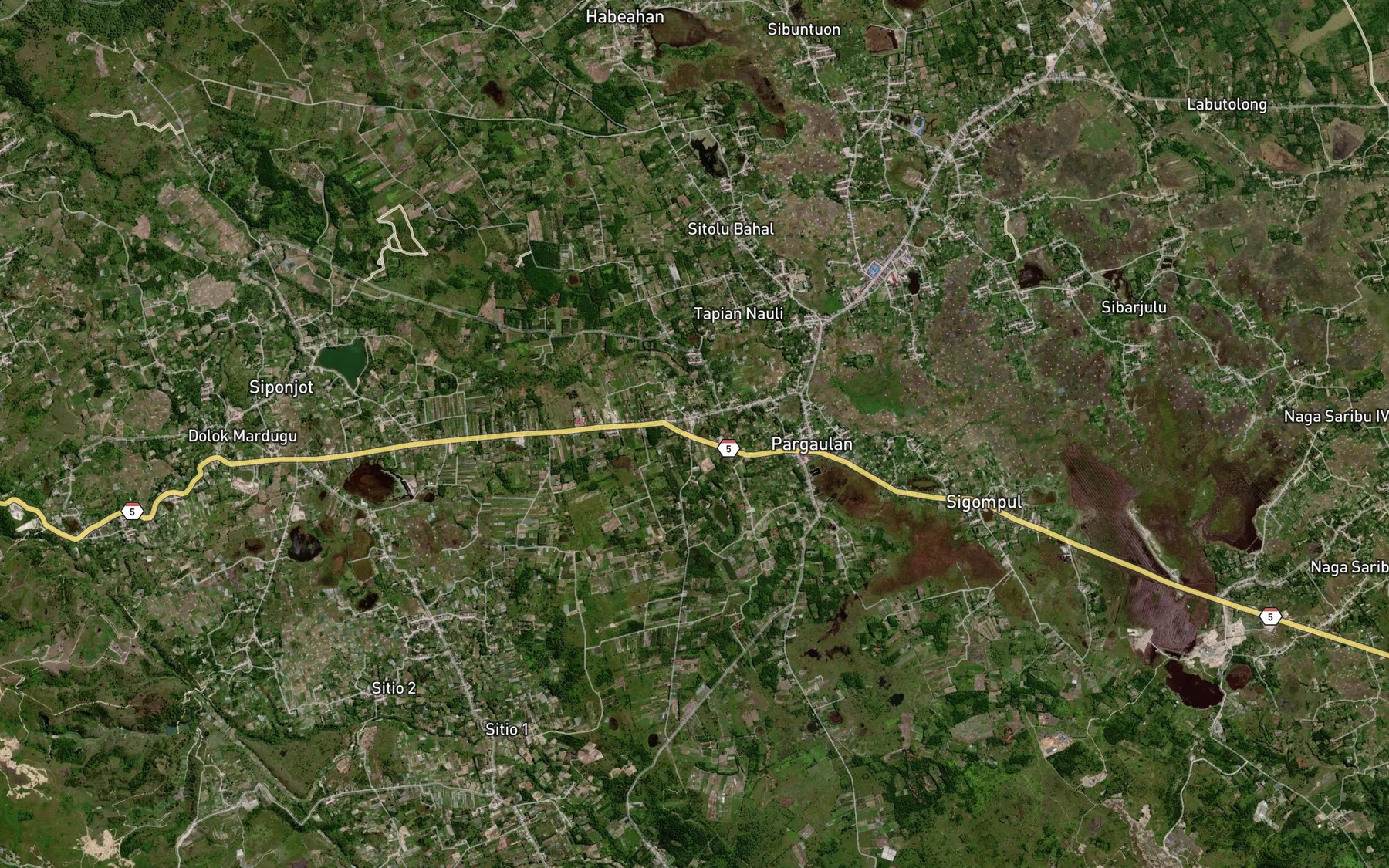 Satellite map of the Pea Takkaon