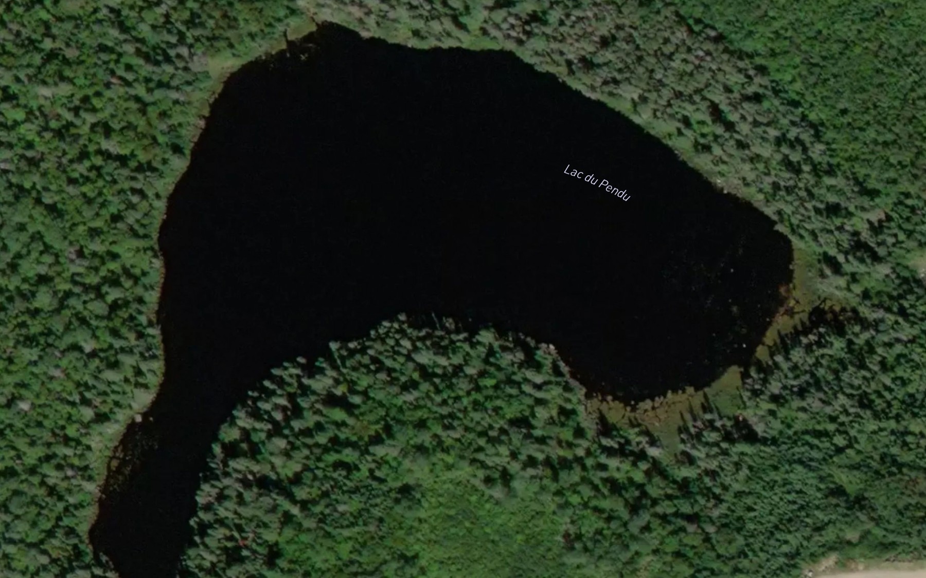 Satellite map of the Lac du Pendu