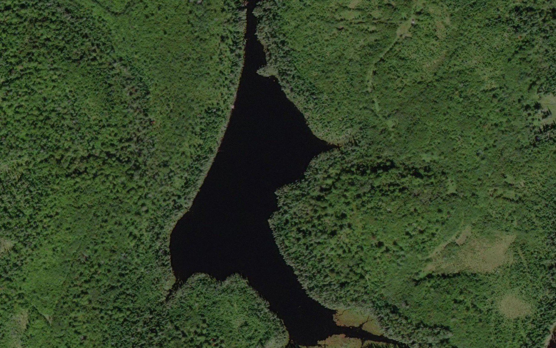 Satellite map of the Premier lac Maudit