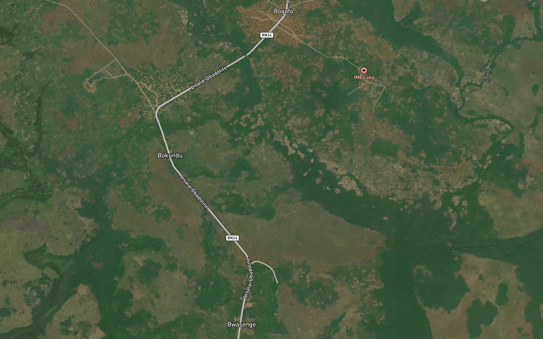 Satellite map of the Pandu