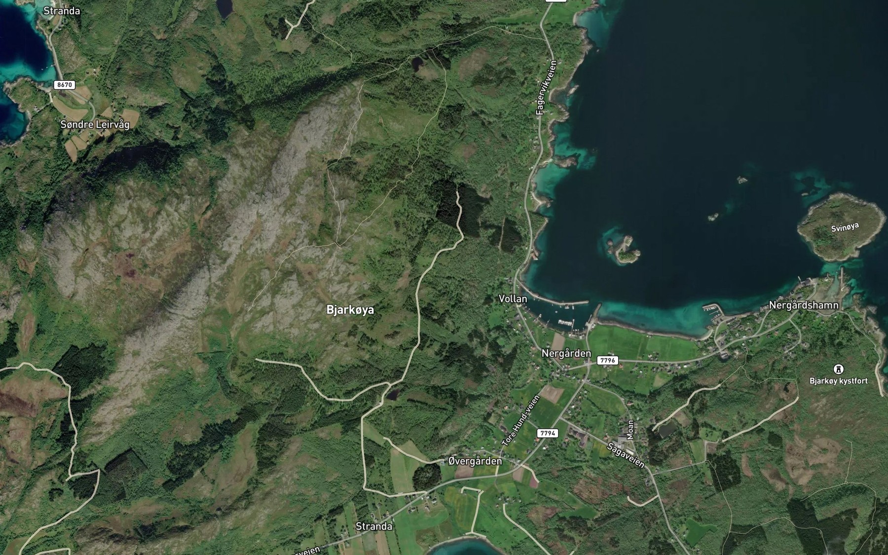 Satellite map of the Vollanelva