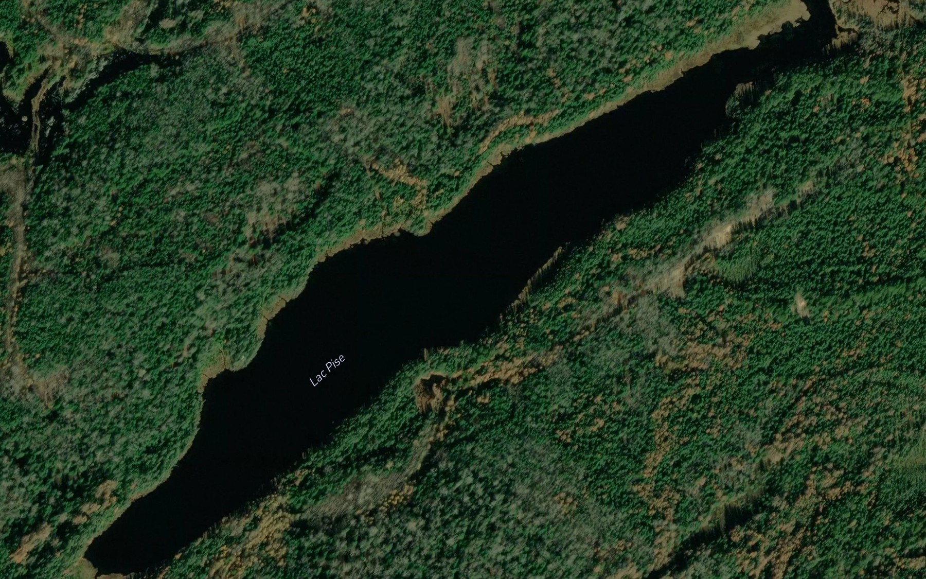Satellite map of the Lac Pise