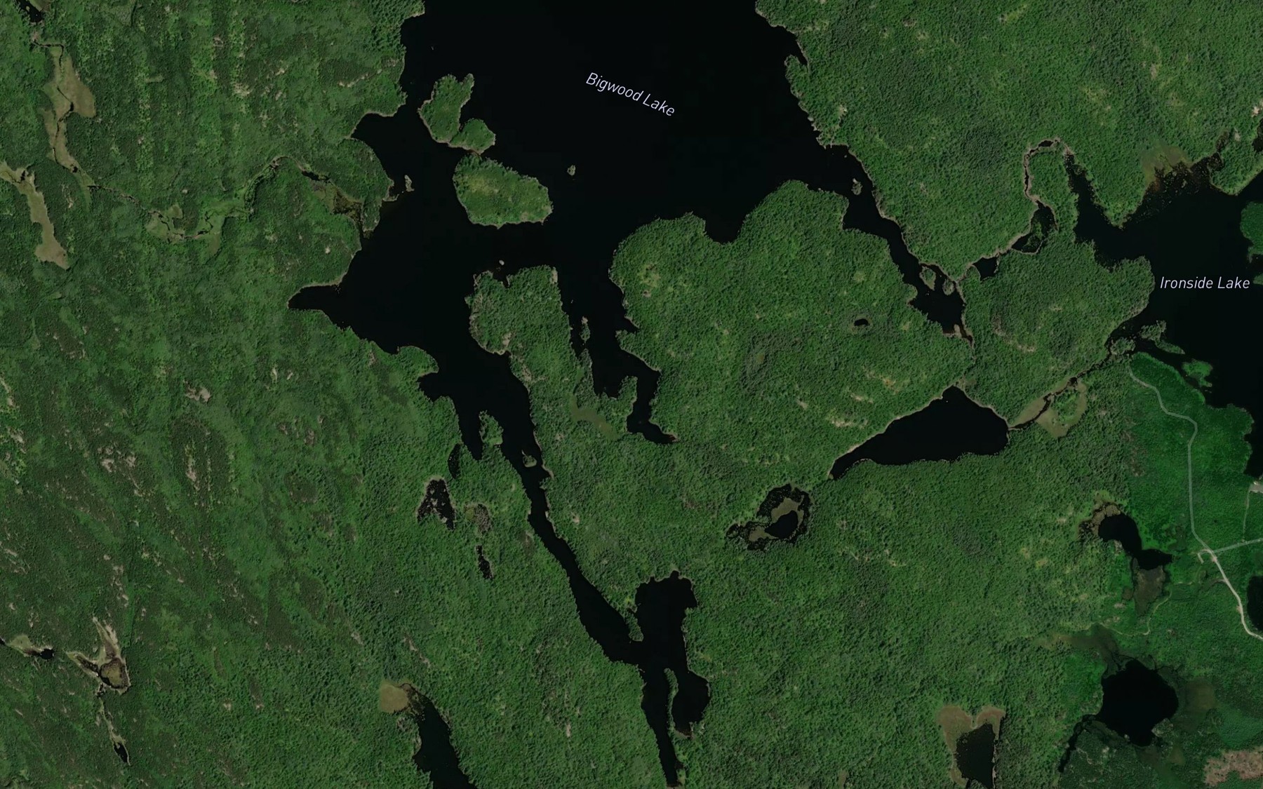 Satellite map of the Copenhagen Bay