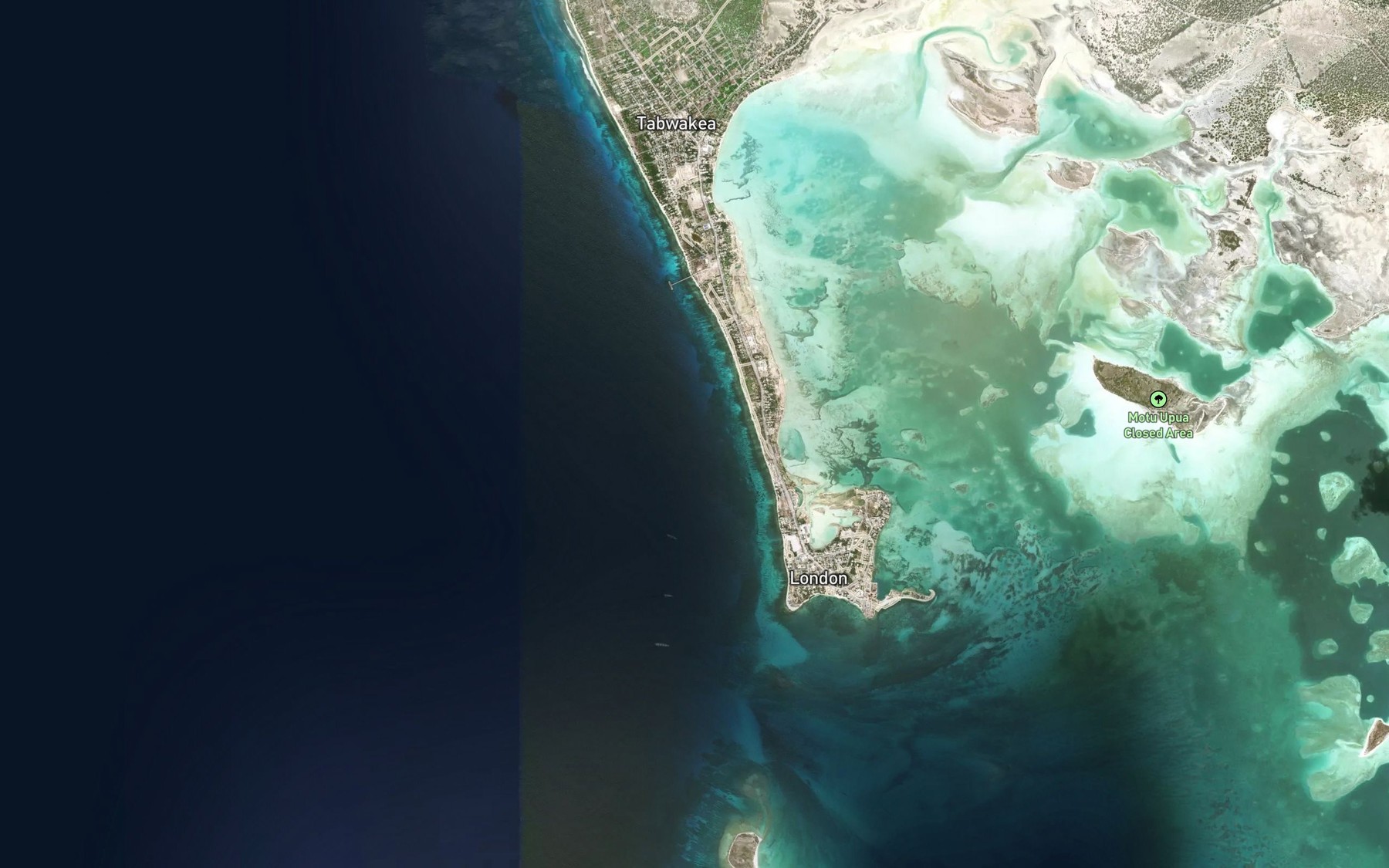 Satellite map of the London Anchorage