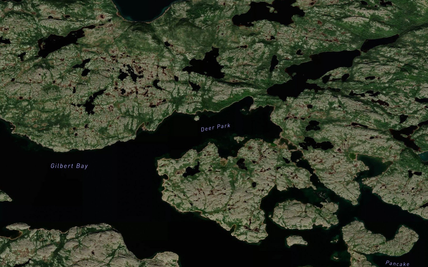 Satellite map of the Deer Park
