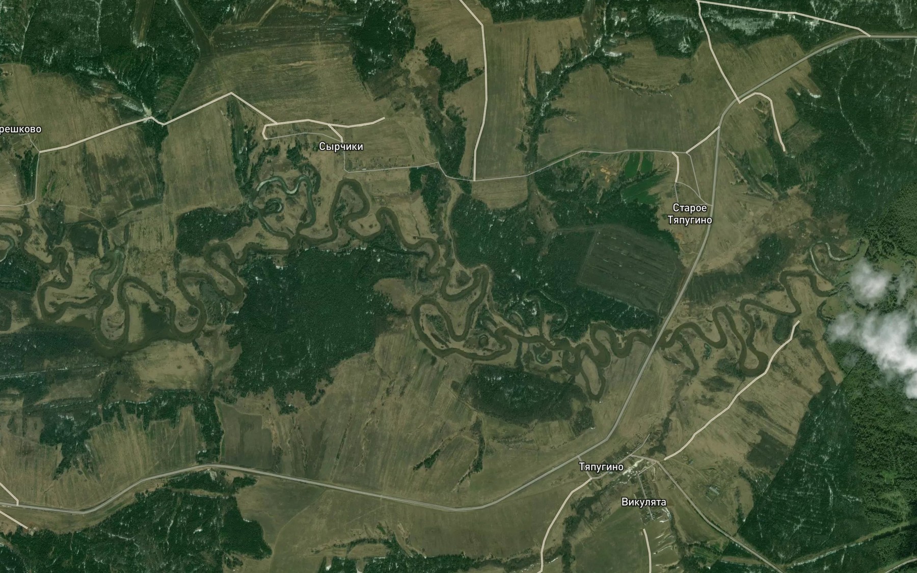 Satellite map of the Koryaka