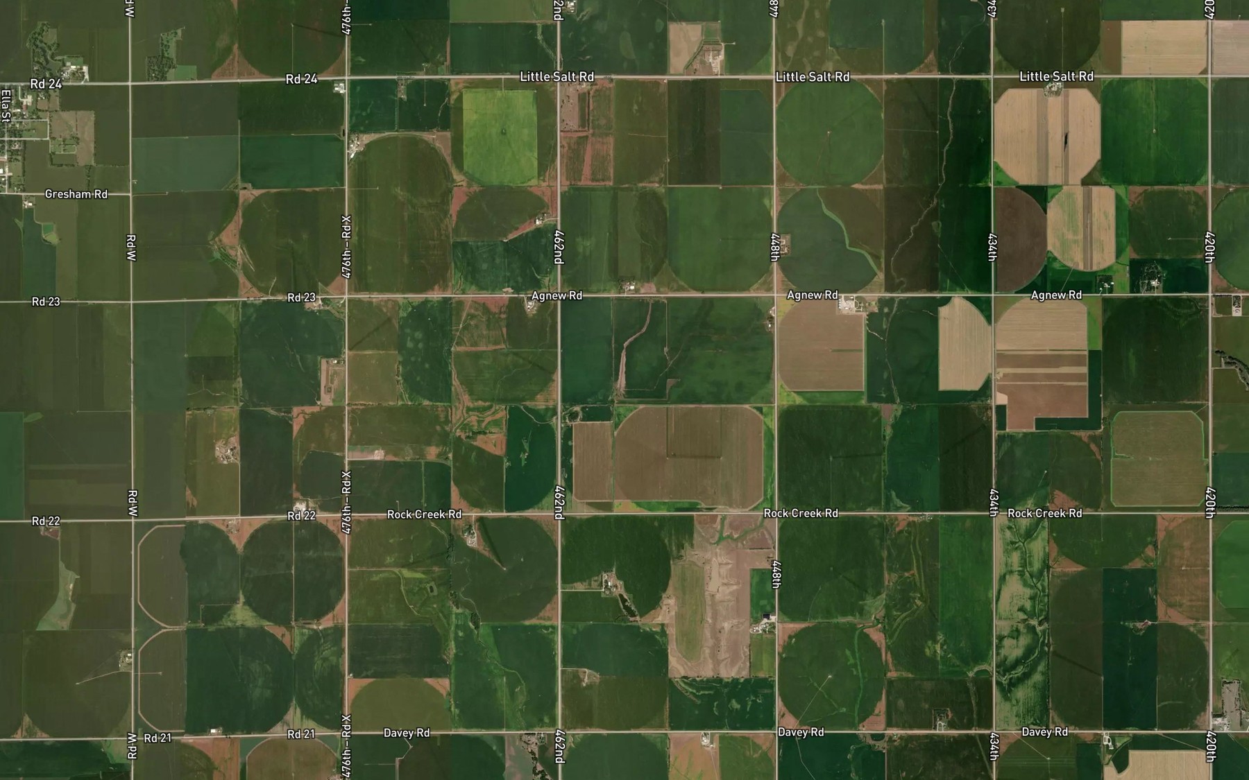 Satellite map of the Richert Reservoir Number 2