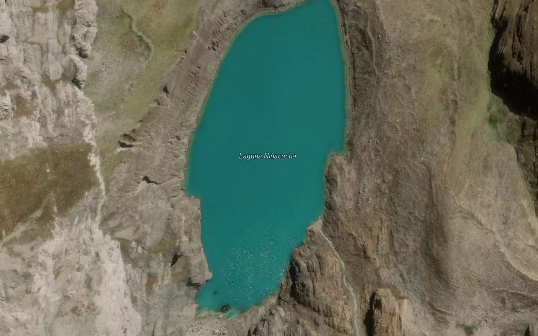 Satellite map of the Laguna Ninacocha