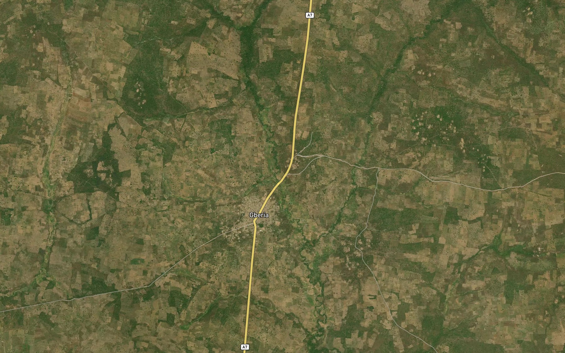 Satellite map of the River Gesua