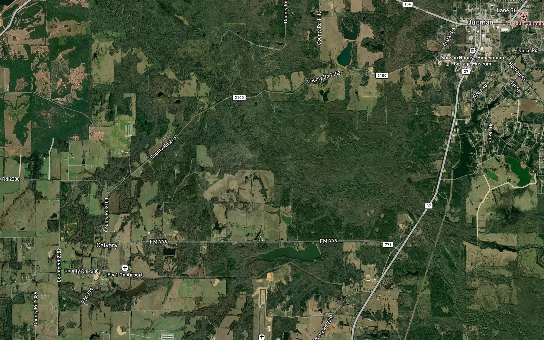 Satellite map of the Salt Branch