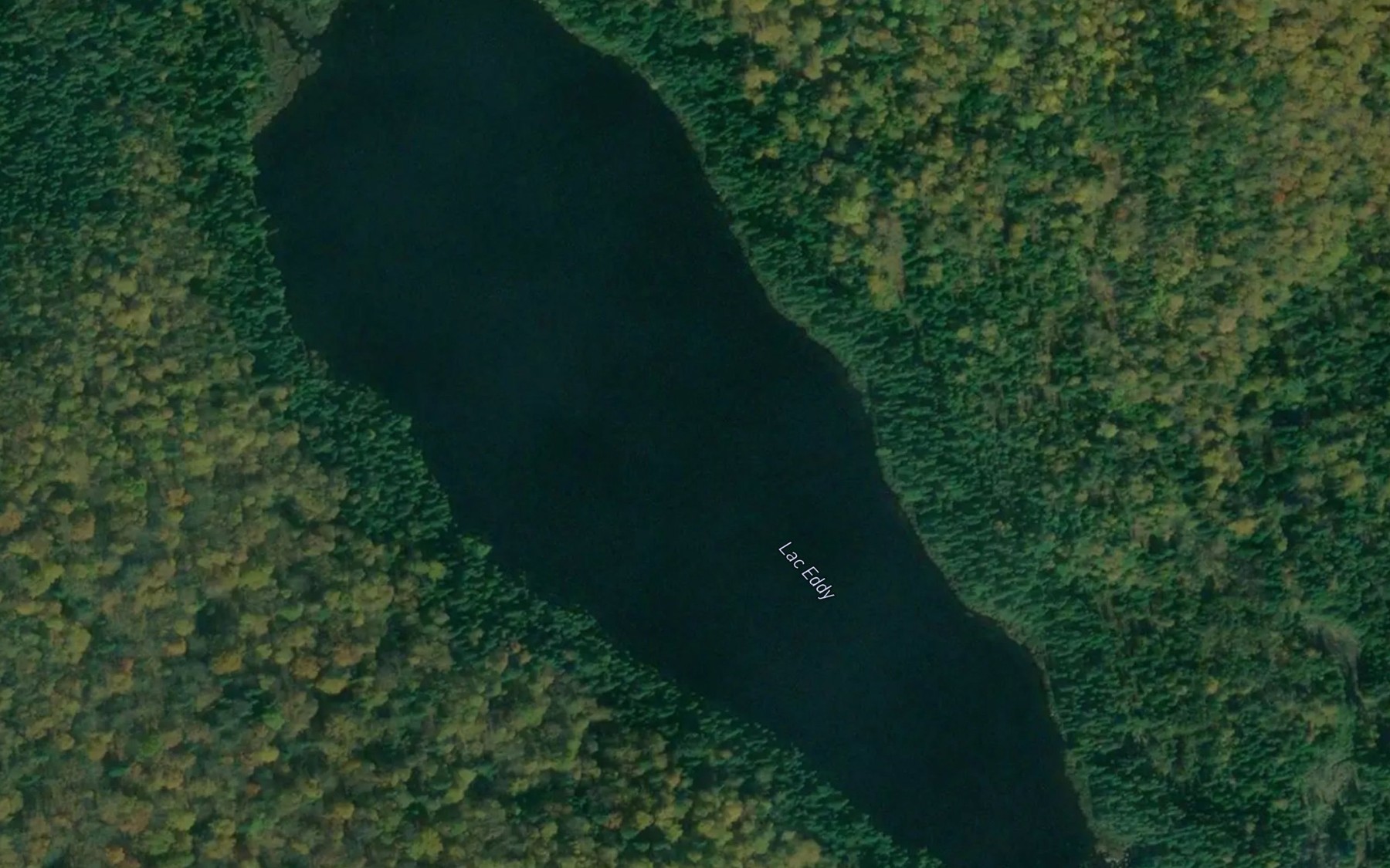Satellite map of the Lac Eddy