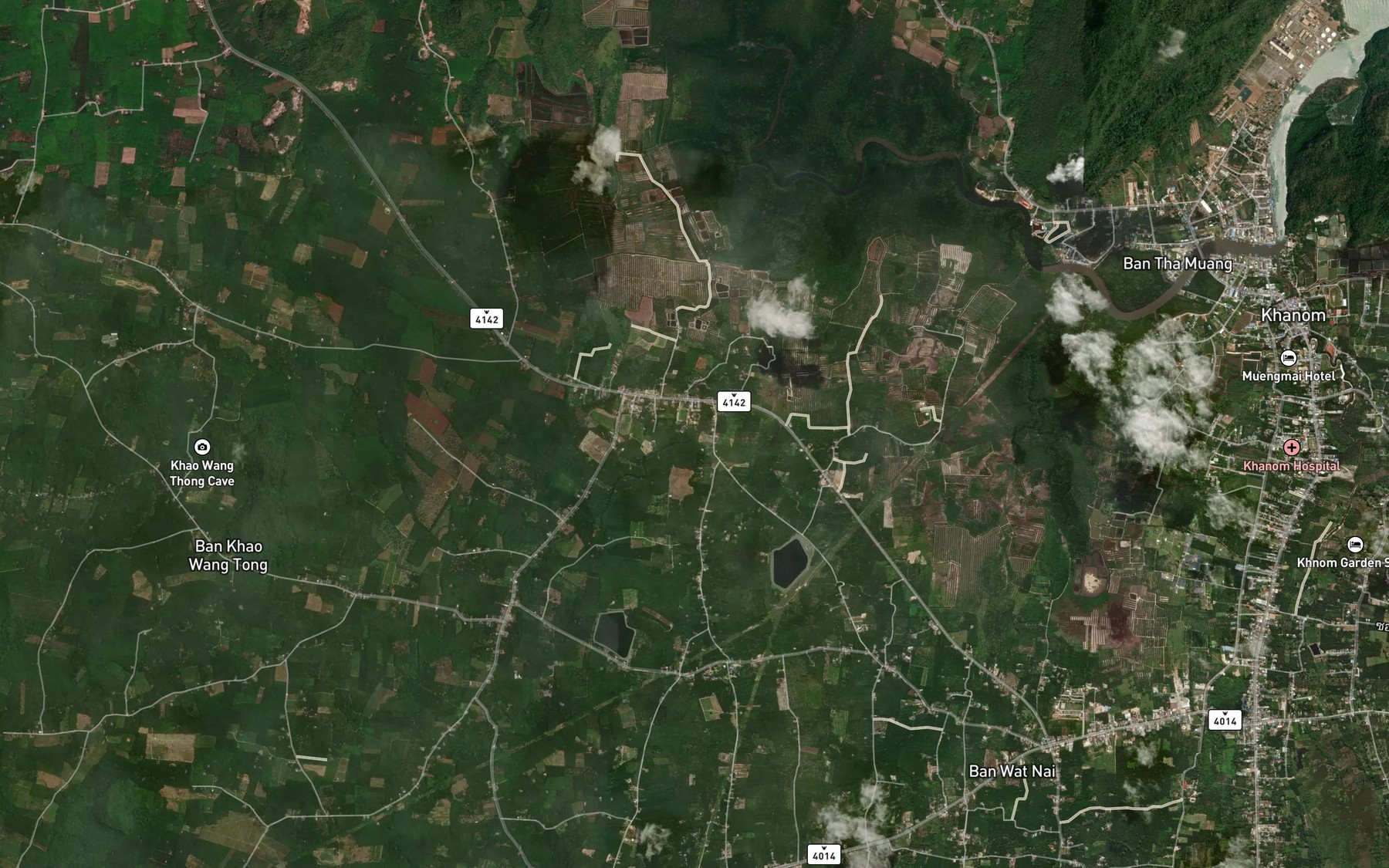 Satellite map of the Khlong Tha Tok