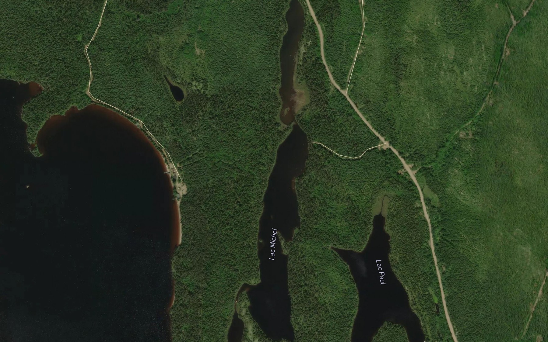 Satellite map of the Lac Michel