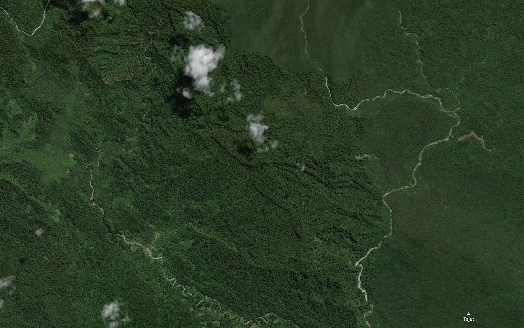 Satellite map of the Bun River