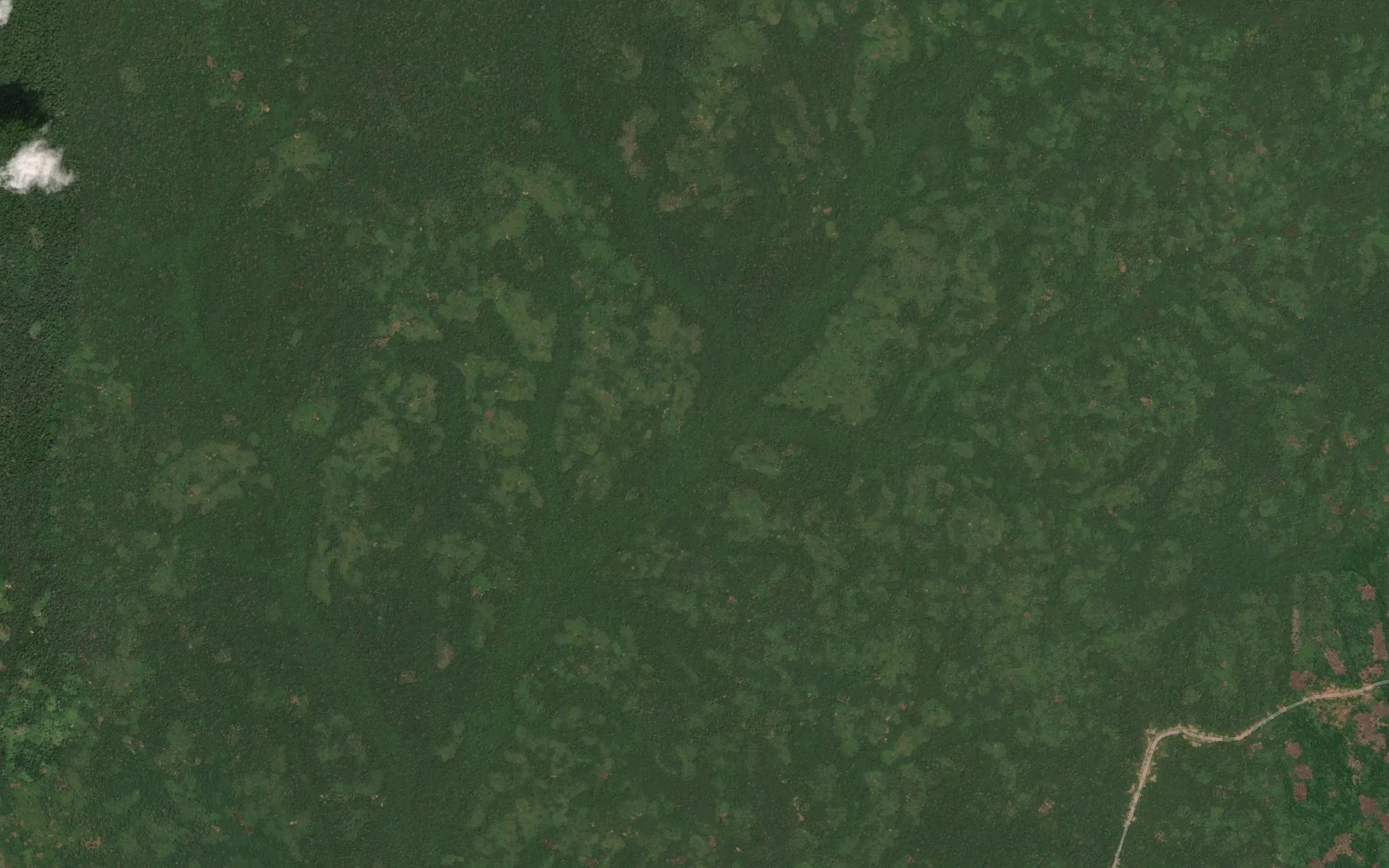 Satellite map of the Bombi