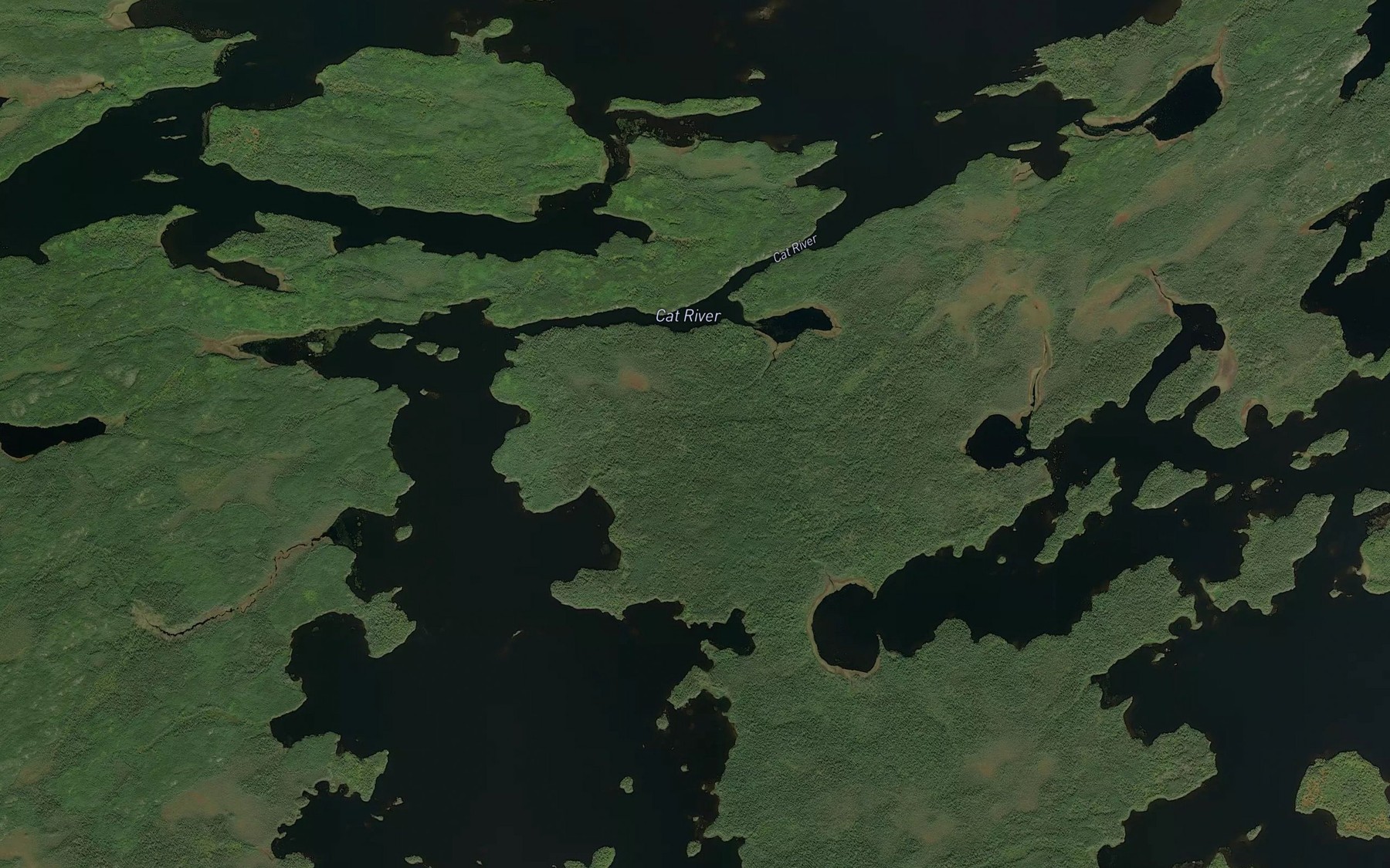 Satellite map of the West Channel
