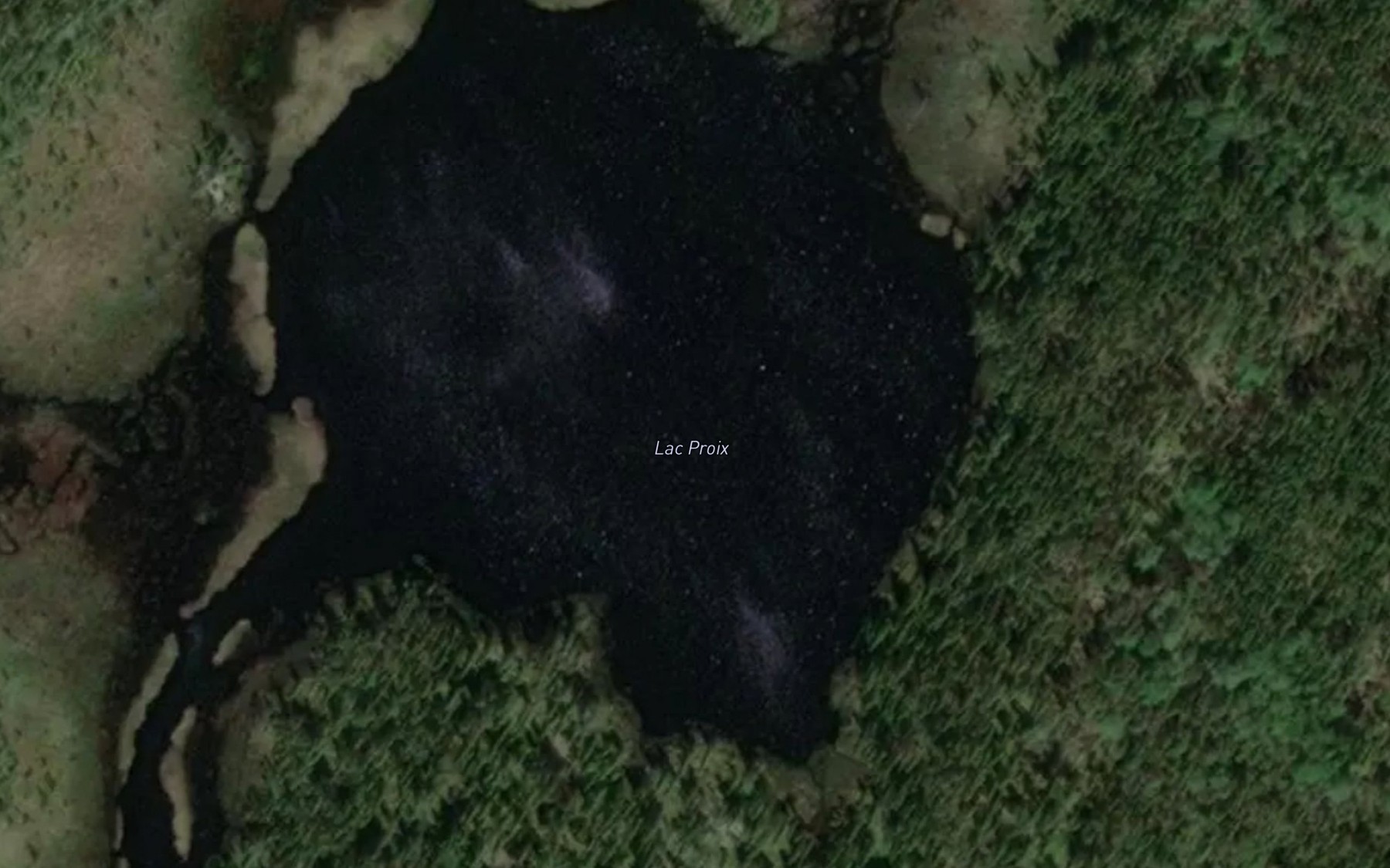 Satellite map of the Lac Proix