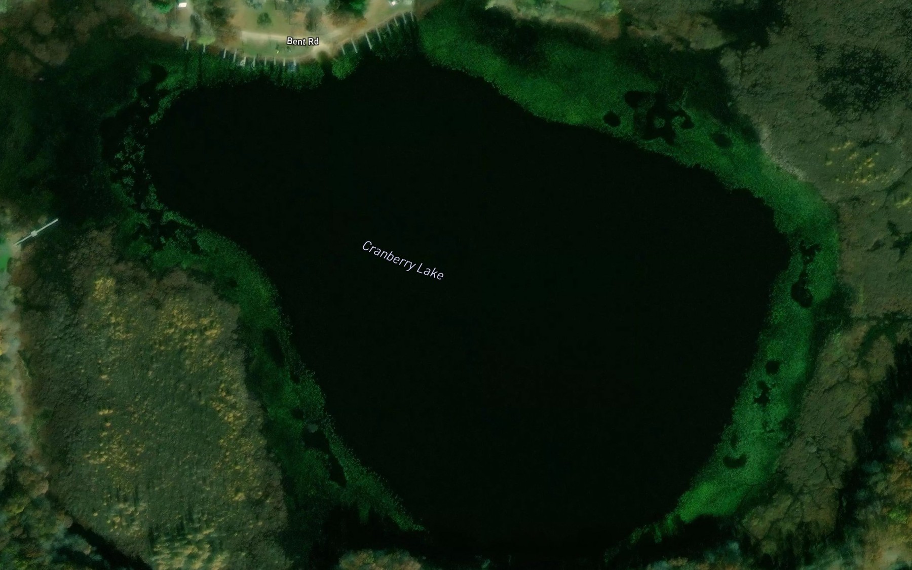 Satellite map of the Cranberry Lake