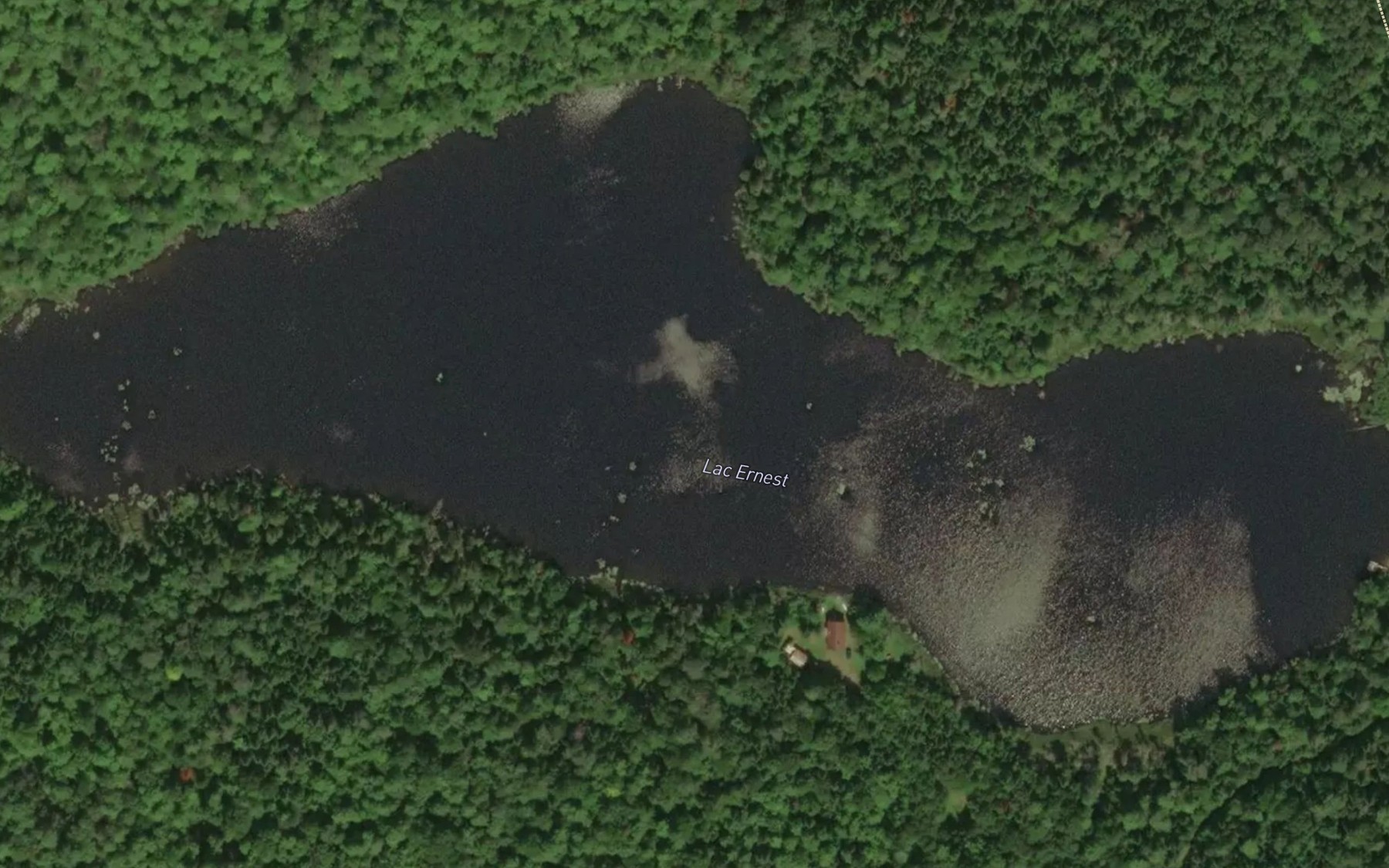 Satellite map of the Lac Ernest
