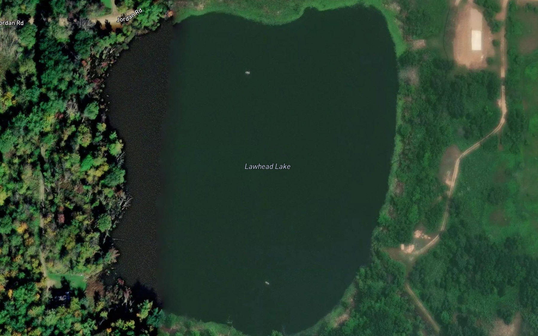 Satellite map of the Lawhead Lake