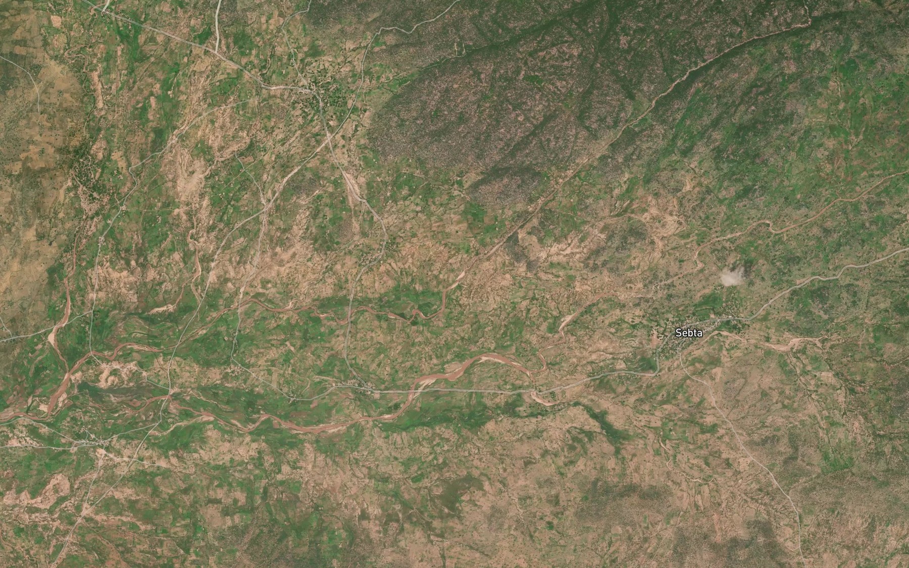 Satellite map of the MayoDaka