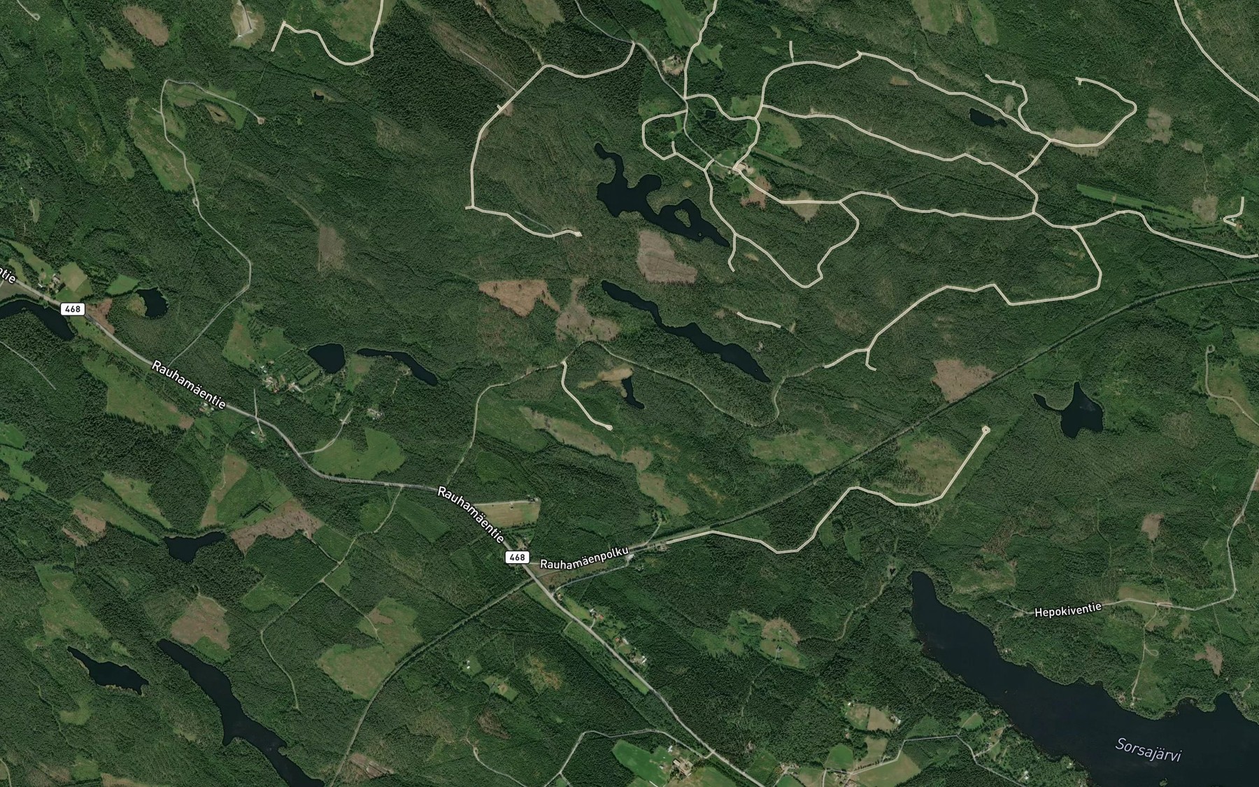 Satellite map of the Silmulampi