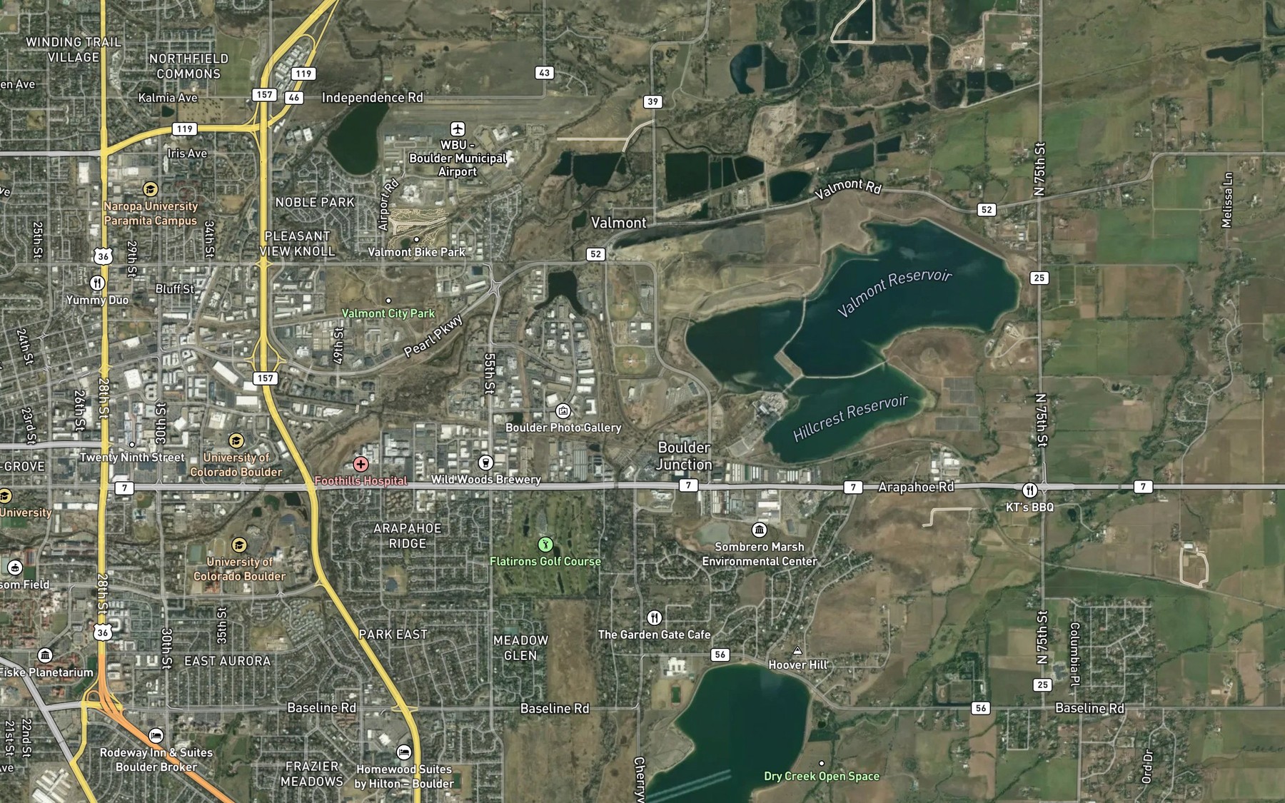 Satellite map of the Jones Donnelly Ditch