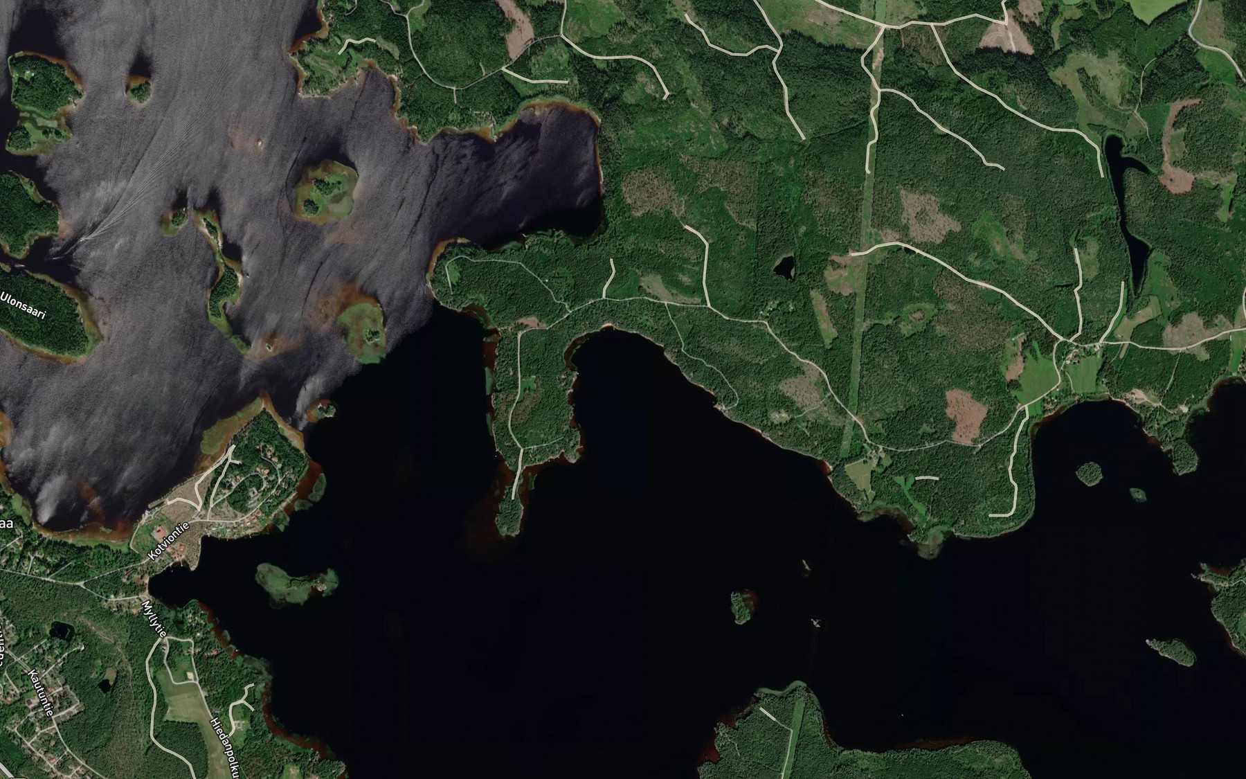 Satellite map of the Paaskynlahti