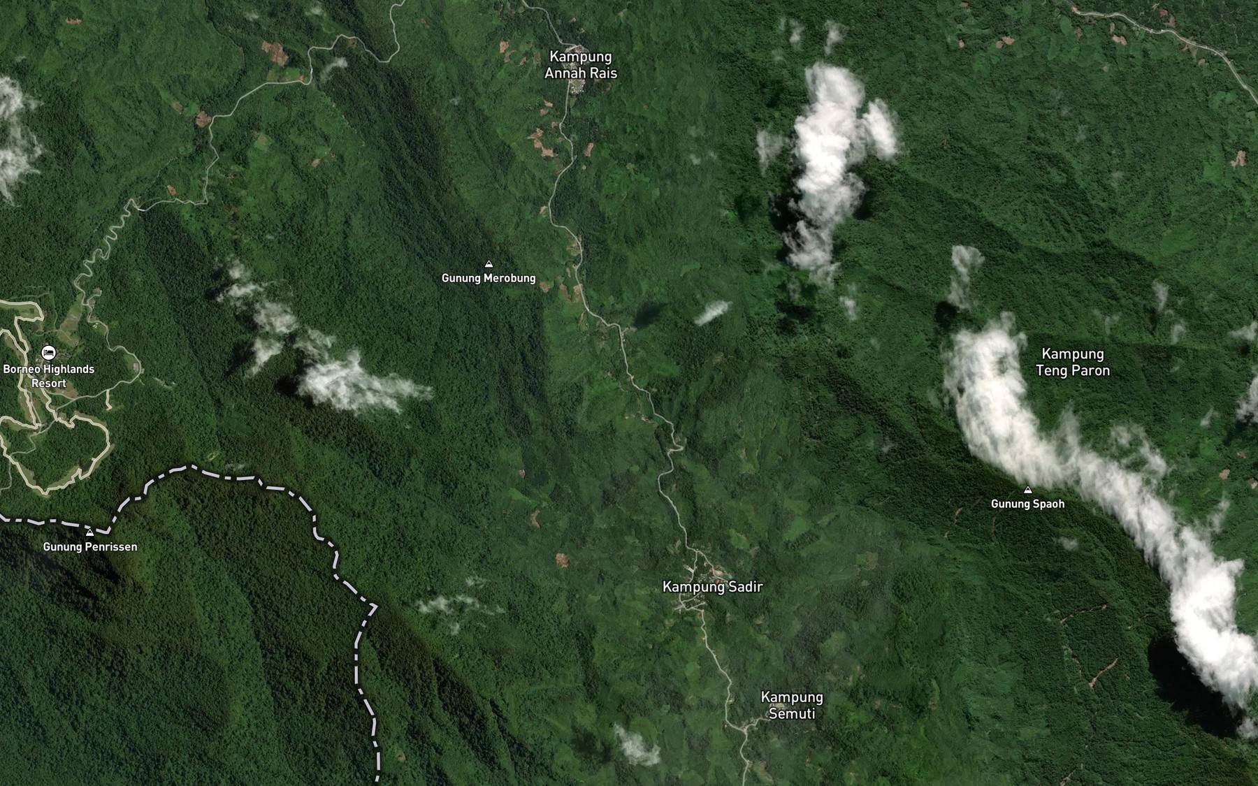 Satellite map of the Sungai Piin Peras