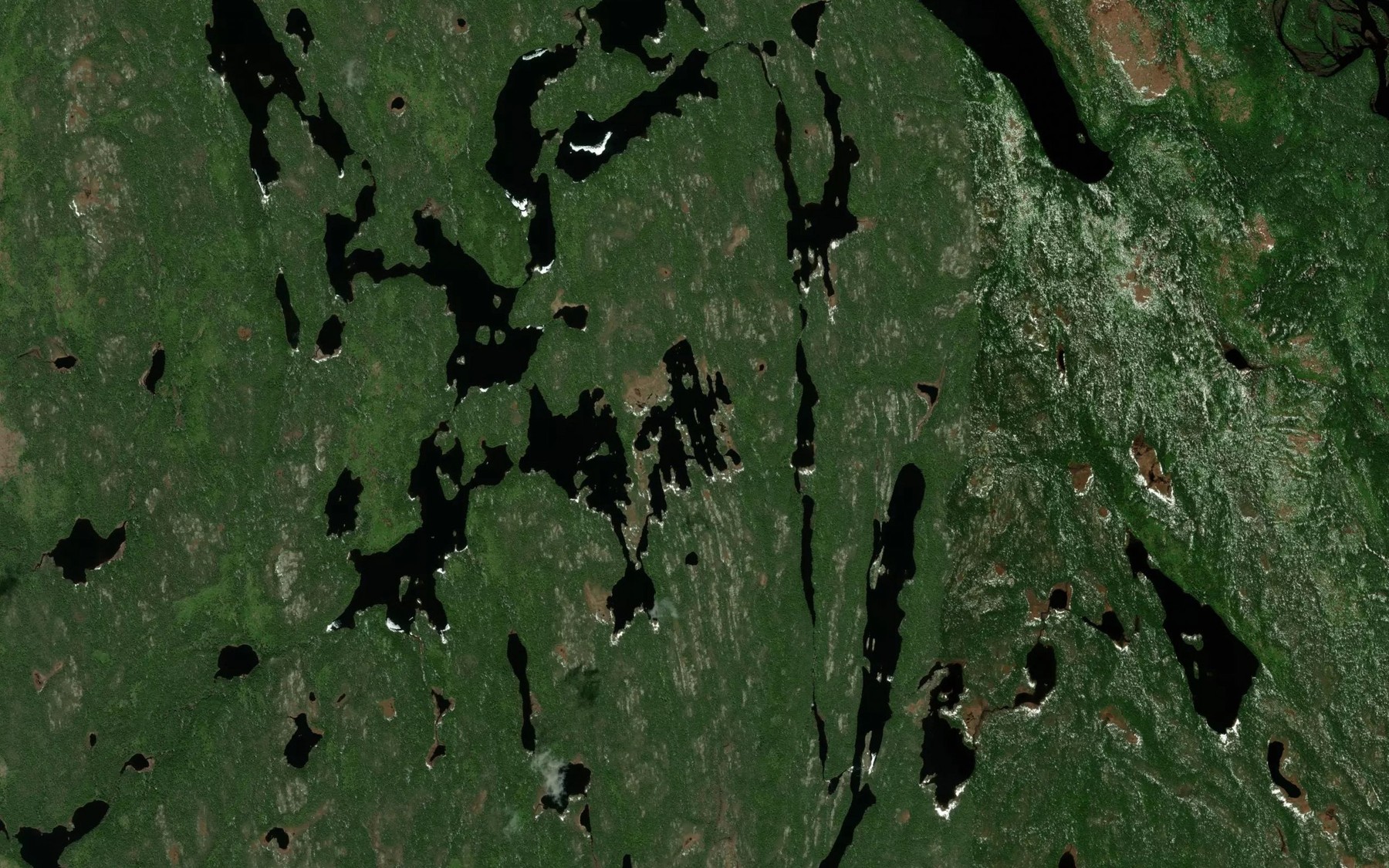 Satellite map of the Lac Pedalier