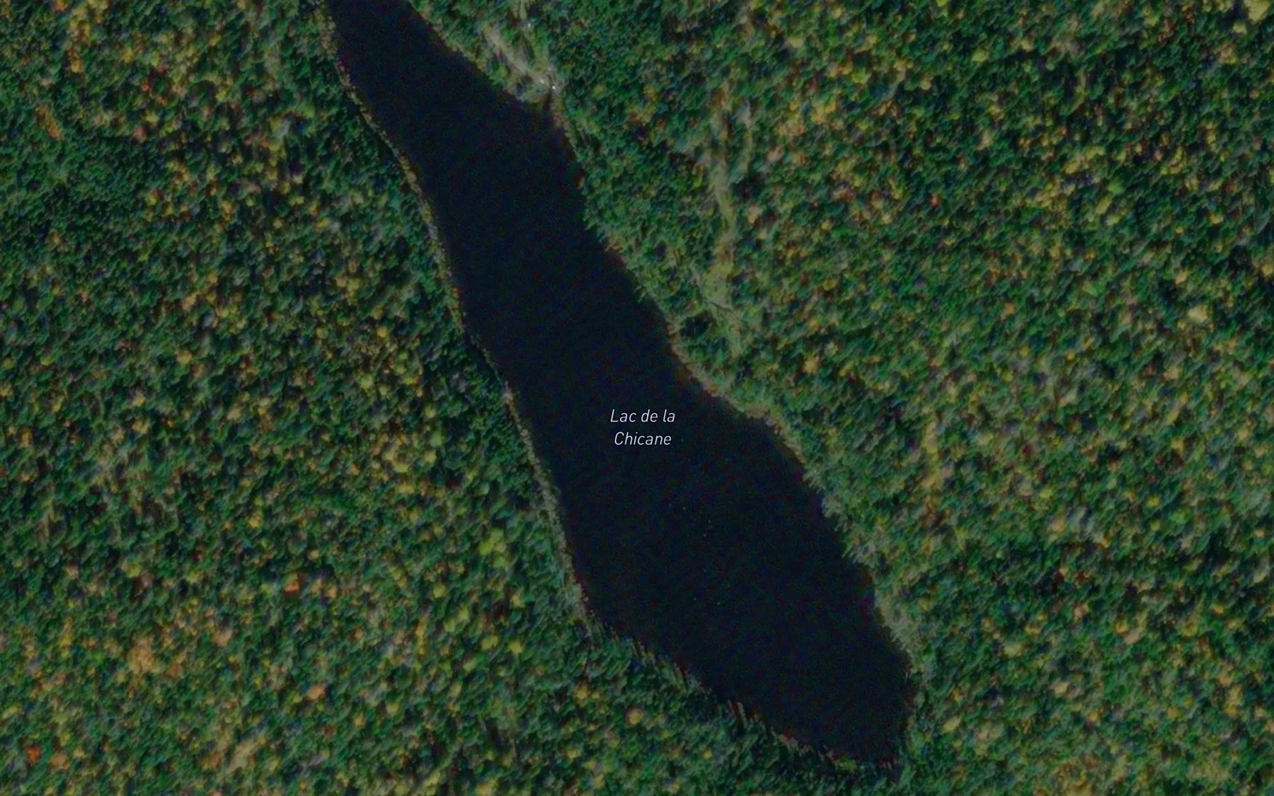 Satellite map of the Lac de la Chicane