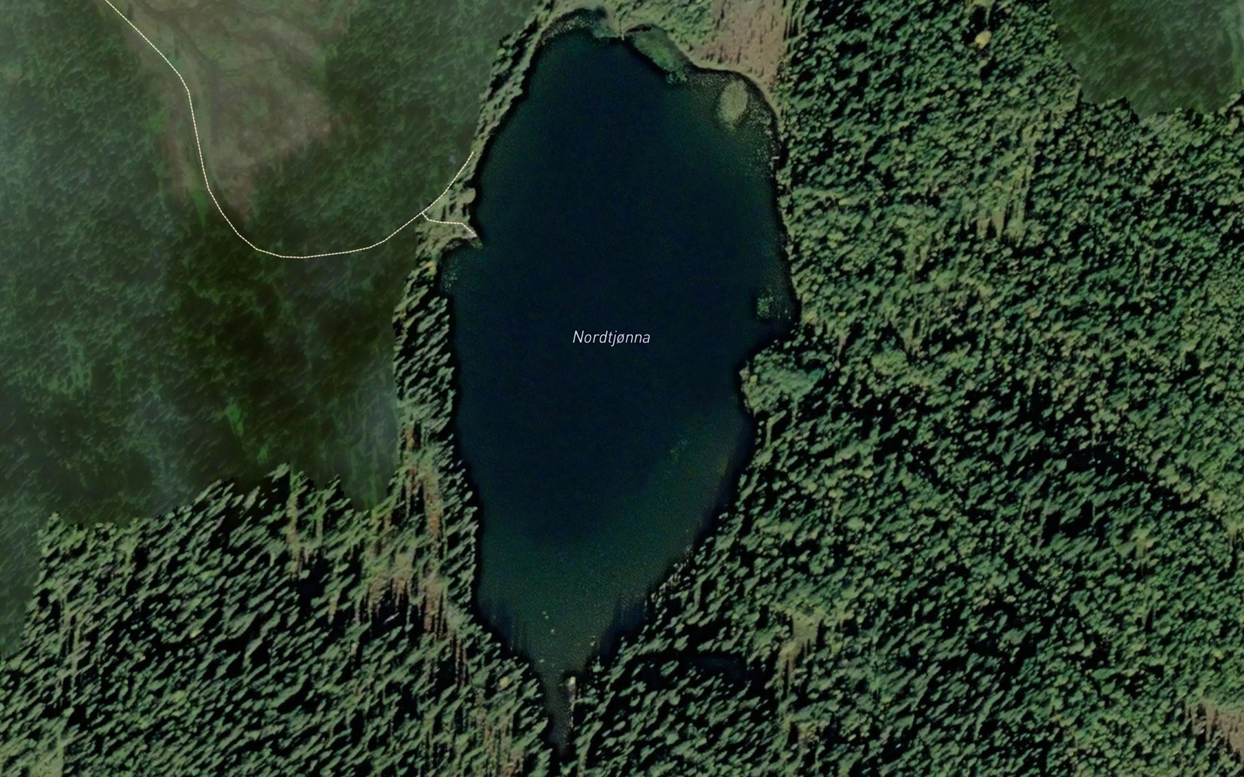 Satellite map of the Nordtjonna
