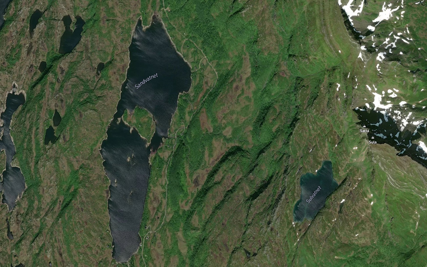 Satellite map of the Joelva