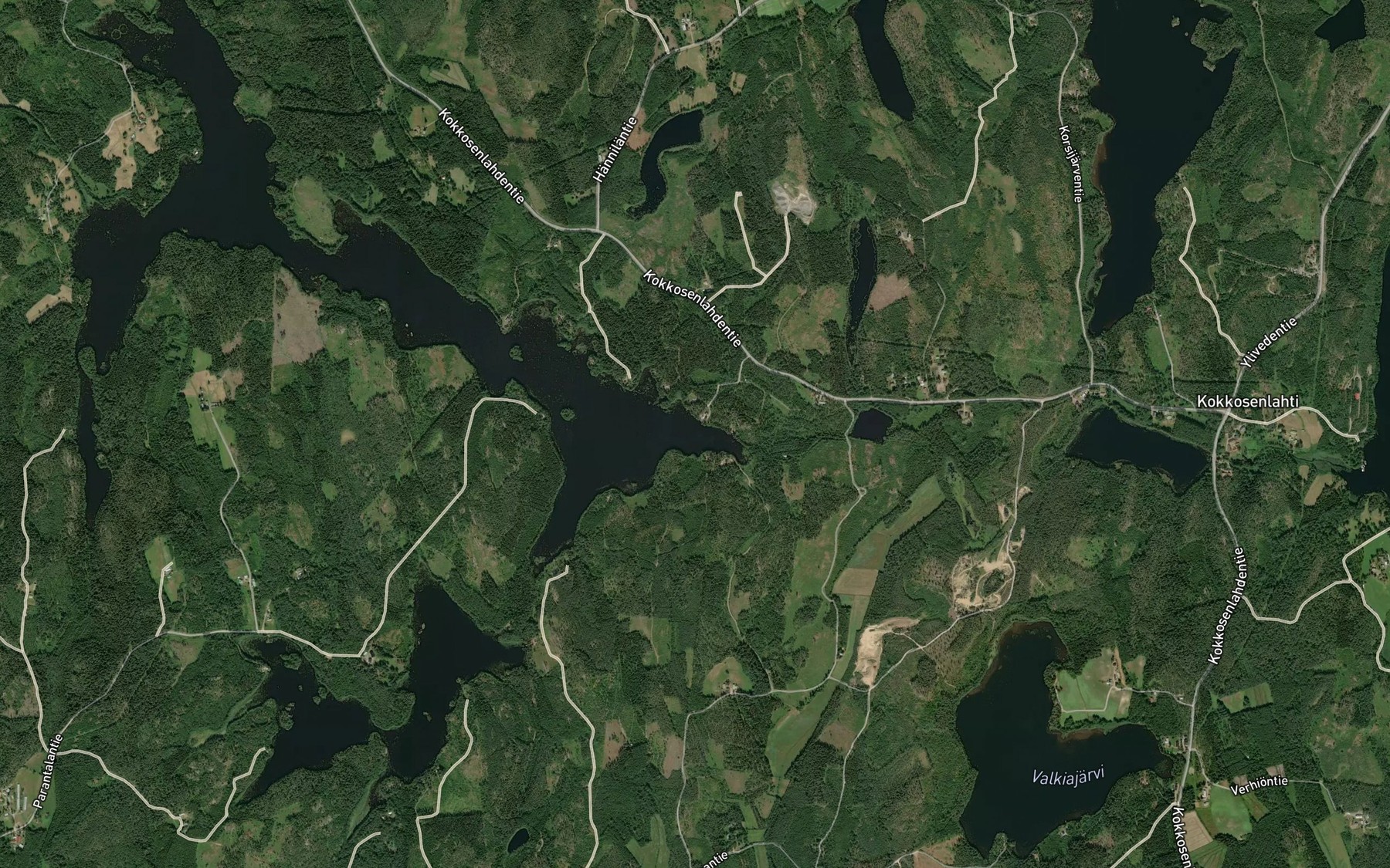 Satellite map of the Ruokolanlahti