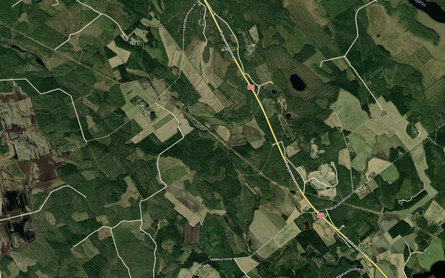 Satellite map of the Latvapuro
