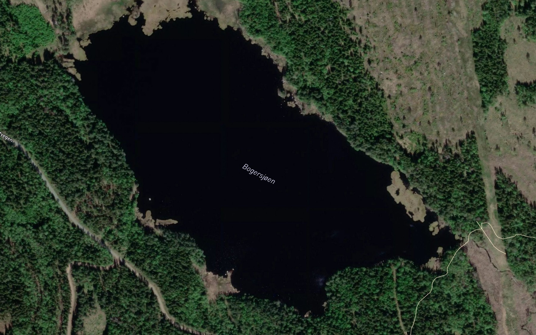 Satellite map of the Bogersjoen