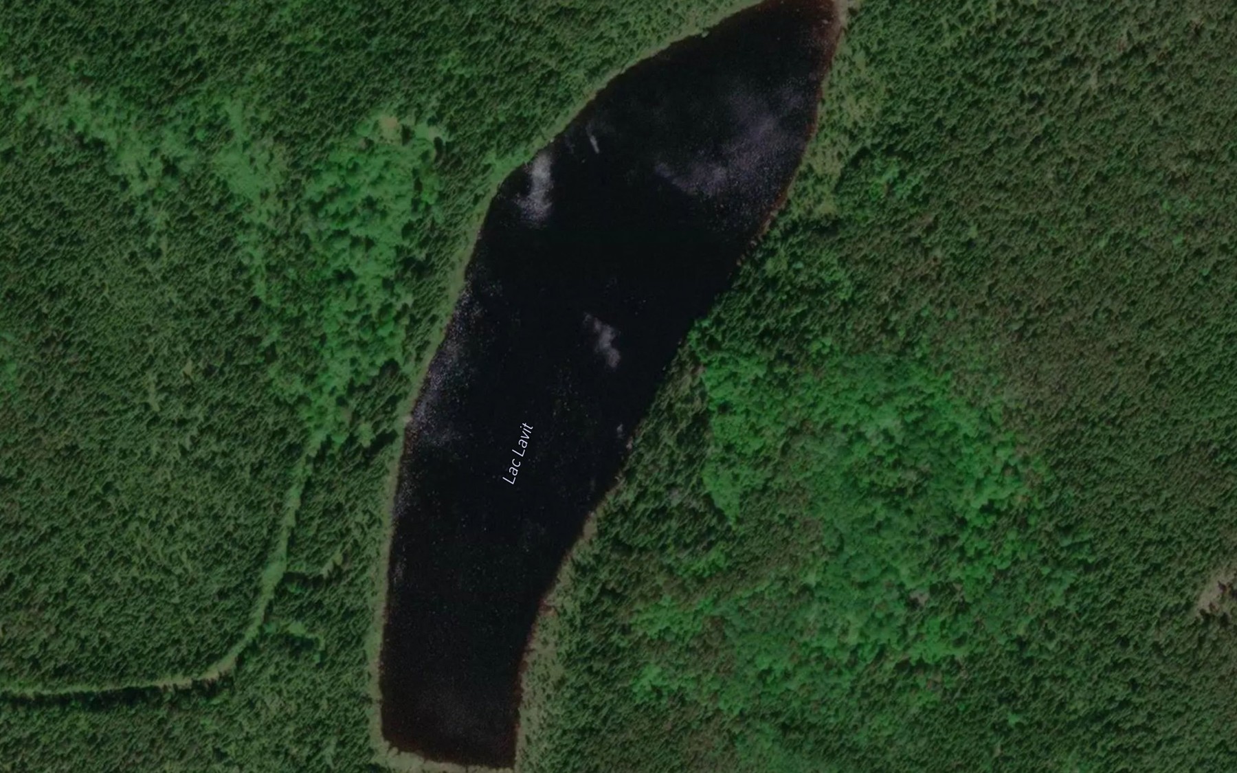 Satellite map of the Lac Lavit