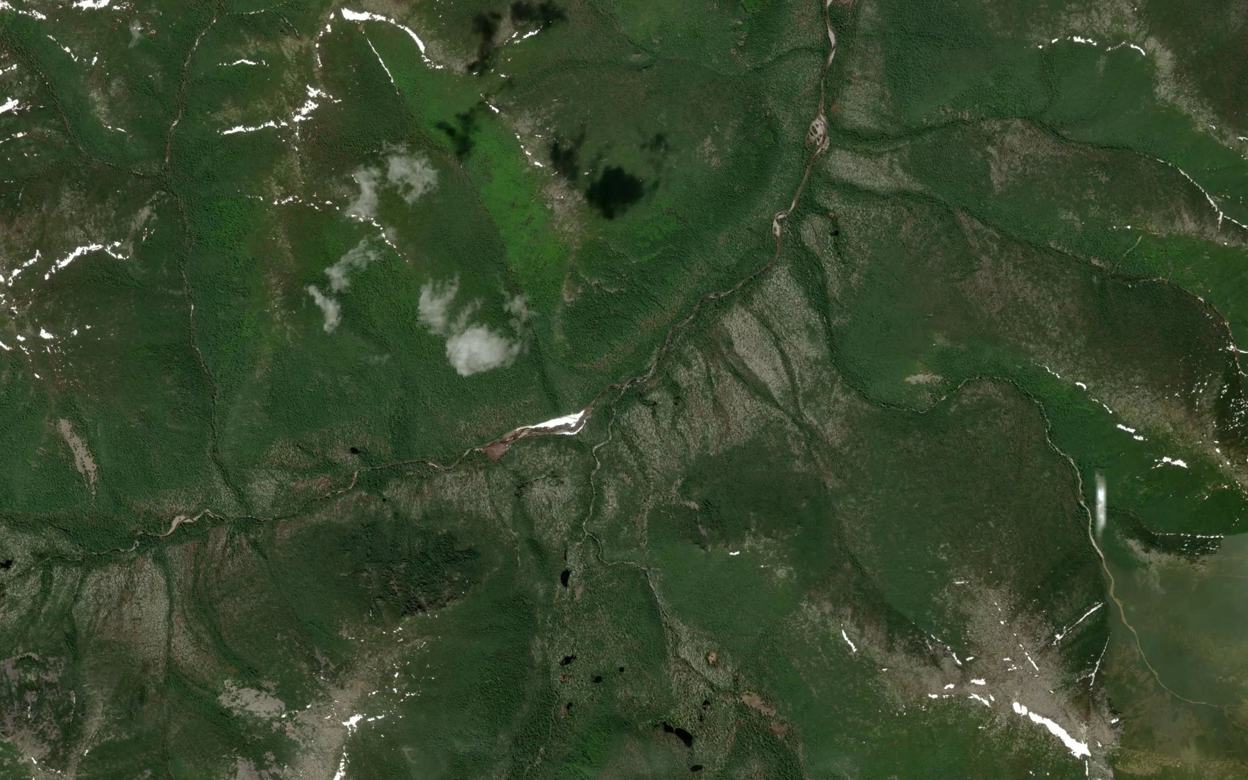 Satellite map of the Gornyy