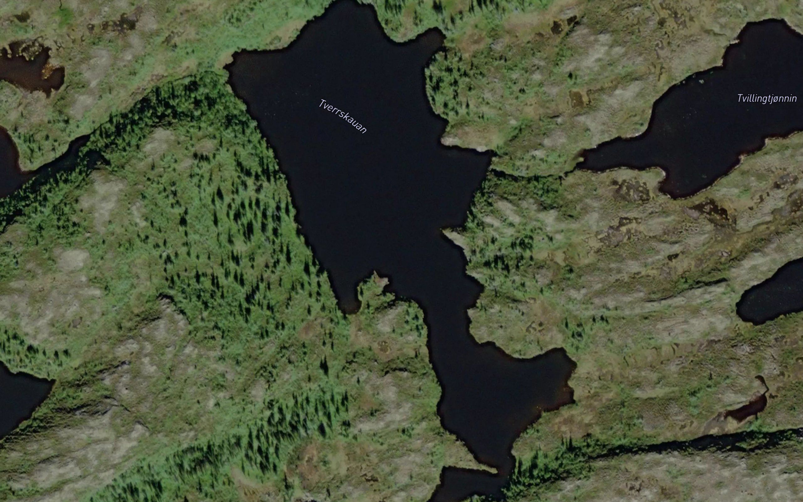 Tverrskauvatnet,store