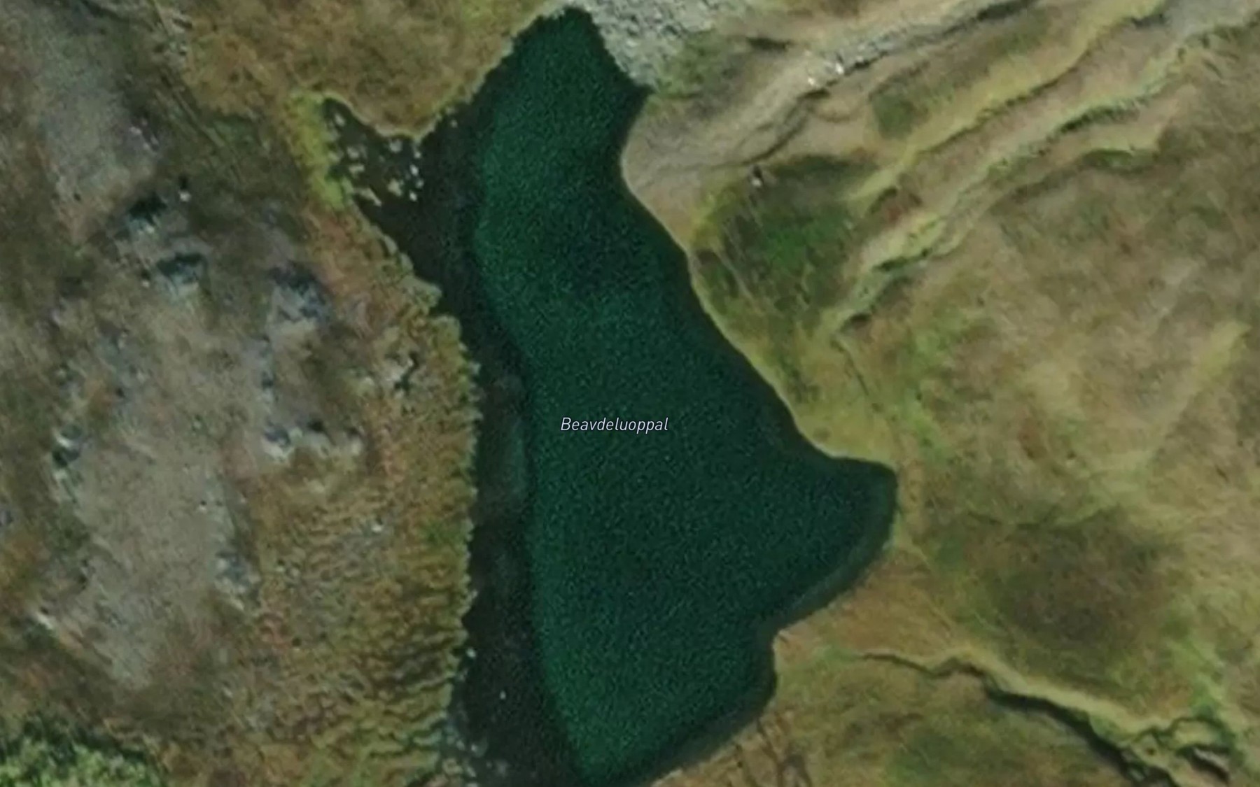 Satellite map of the Baevdeluobbal