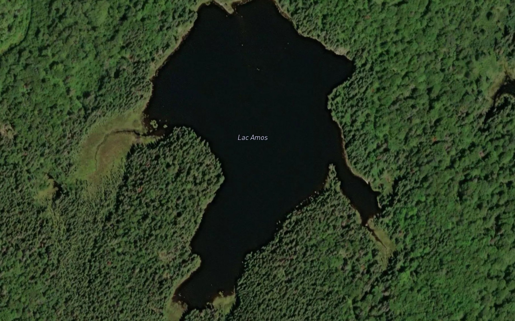 Satellite map of the Lac Amos