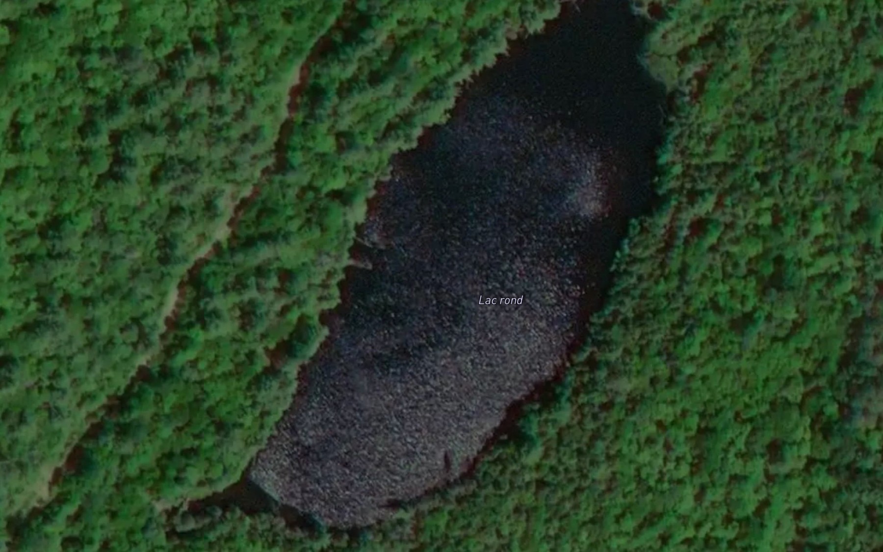 Satellite map of the Lac Rond
