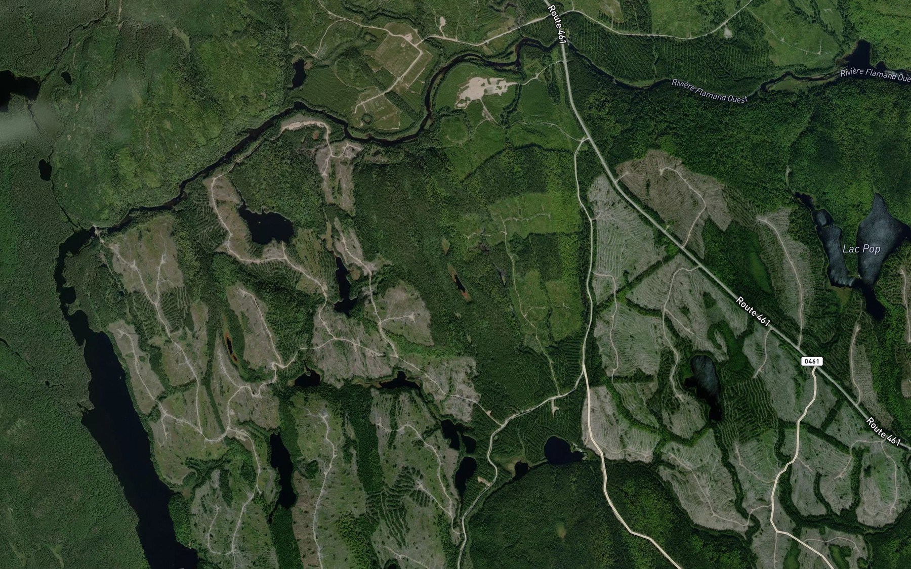 Satellite map of the Lac Tag