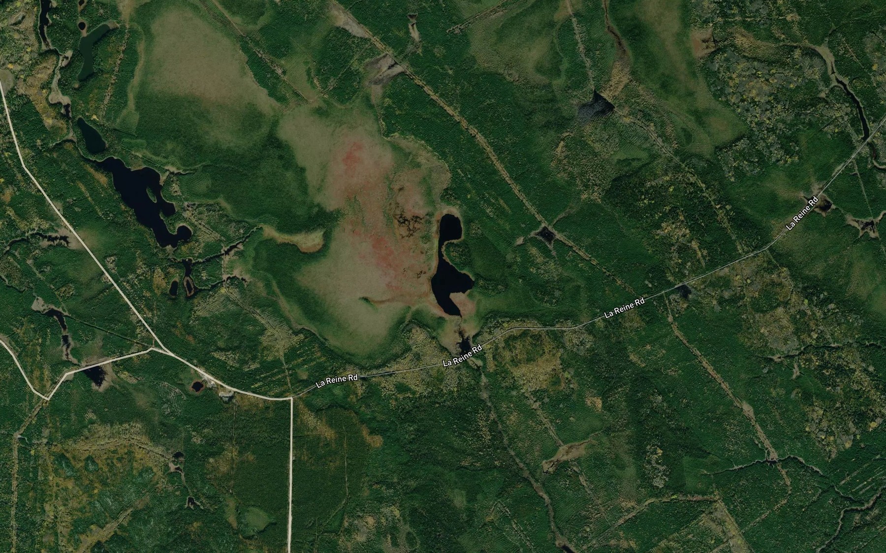 Satellite map of the Rabbit Lake