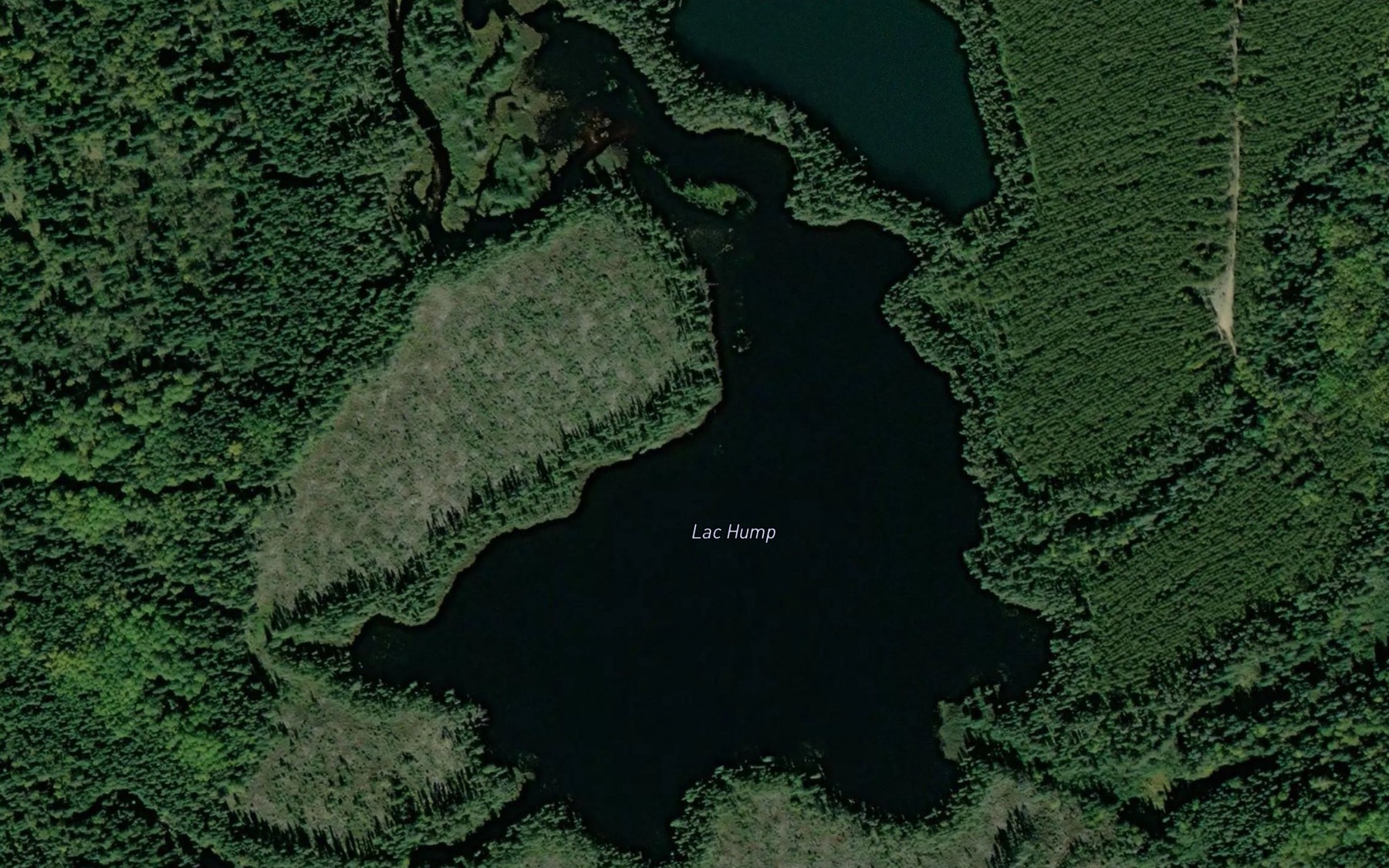 Satellite map of the Lac Hump